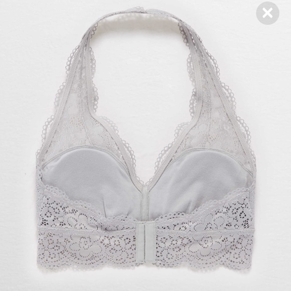 Pretty grey lace bralette from Aerie - Picture 3 of 5